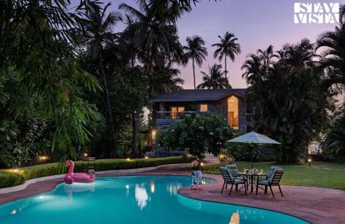 Akshi Villa | StayVista at Waves by the Beach with Beach Access, Pool, Lawn