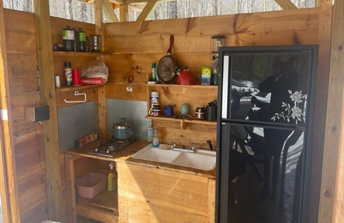 Bingham Cabin | Streamside Campsite plus tiny cabin combines classic camping with rustic charm!