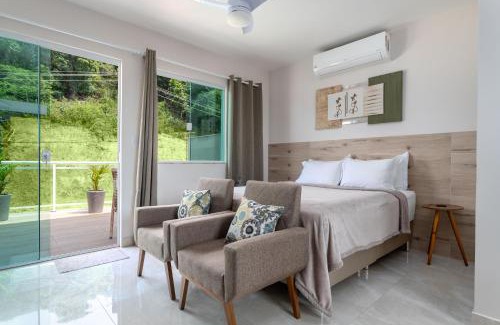 Itaipuacu Apartment | Studio Aconchegante com Varanda garagem Tv Smart Wi-fi