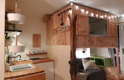 Les Deux Alpes Apartment | Studio Alpheratz Forest - 1 à 3 pers - WIFI, balcon, vue piste et glacier Muzelle, calme, proche commerces et pistes- TSC Super Venosc à 80m