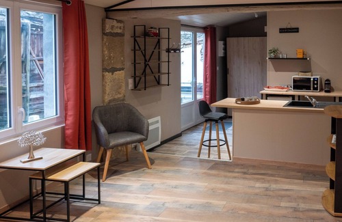 Louzac-Saint-Andre Apartment | Studio Apartment 'La Salamandre Enchantée' with Shared Pool, Private Terrace and Wi-Fi