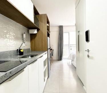 Republica Apartment | Studio Centro c/piscina & academia – 2 min Metrô