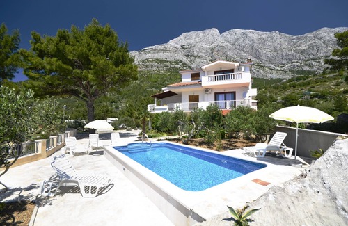 Baska Voda Apartment | Studio flat with balcony and sea view Baška Voda, Makarska (AS-12442-a)