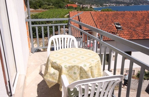 Podaca Apartment | Studio flat with balcony and sea view Podaca, Makarska (AS-6745-a)