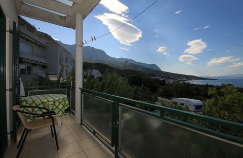 Tucepi Apartment | Studio flat with balcony and sea view Tučepi, Makarska (AS-6901-b)