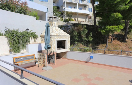 Brela Apartment | Studio flat with terrace and sea view Brela, Makarska (AS-6688-a)