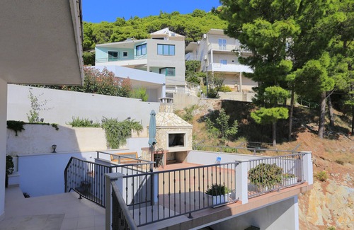 Brela Apartment | Studio flat with terrace and sea view Brela, Makarska (AS-6688-a)