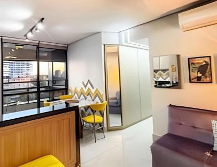 Jardim dos Estados Apartment | Studio Pantanal Comodidade e localização em prédio de luxo