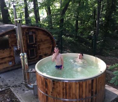 gmina Debowiec Apartment | Studio z kominkiem z leśną sauną, jacuzzi , w okolicy Cieszyn