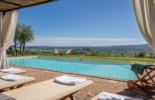 Castellina in Chianti Villa | Stunning private villa with private pool, WIFI, TV, patio and panoramic view, close to Siena