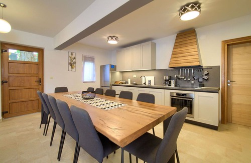 Senj House | Stunning private villa for 12 guests with private pool, A/C, WIFI, hot tub, TV and terrace