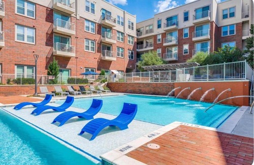 Frisco Square Apartment | Stylish 1BR Retreat with Pool & Gym
