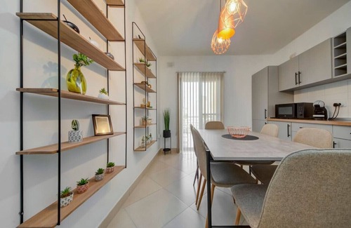 Luqa Apartment | Stylish 2BR home with Spacious Terrace in Luqa