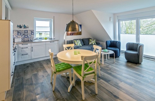 Westeraccumersiel Apartment | Stylish new-build top floor apartment with air conditioning and far-reaching views