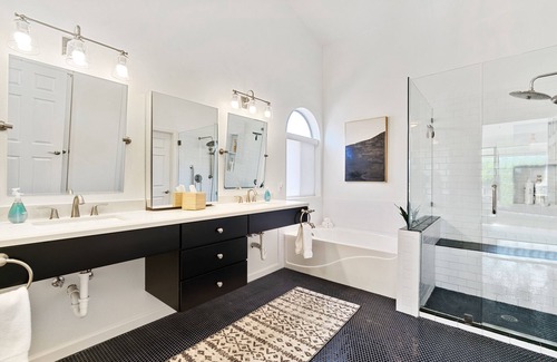 Desert View Village House | Stylish Southwest Retreat: Quiet Neighborhood, Heated Pool, Foosball, Privacy