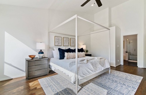 Desert View Village House | Stylish Southwest Retreat: Quiet Neighborhood, Heated Pool, Foosball, Privacy