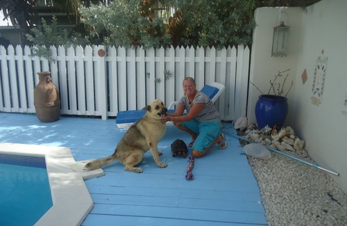 Bottom Bay Apartment | Stylish villa apt, world famous Bottom Bay 5 min walk,swimming pool.A/C