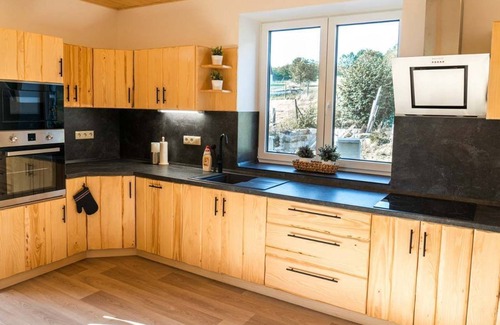 Dolni Podluzi House | Stylish wellness vacation home in the Lusatian mountains - for up to 15 guests