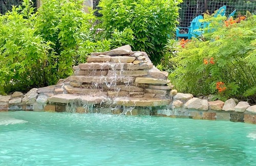 Concan House | Sublime Oasis, Plunge Pool, Waterfall, Cabana, 2 Fireplaces, View Terraces!