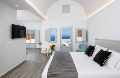 Vourvoulos House | Suite Sea View with Loft & Private Pool - Siete Mares Luxury Suites