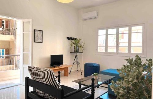 Beirut Apartment | Sunlit 2BR apt on MarMikhael Stairs