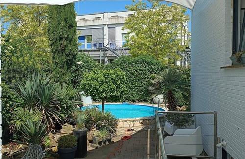 Burgsteinfurt Apartment | Svens-appartement die Alternative zum Hotel, Pool, Mediterraner Garten