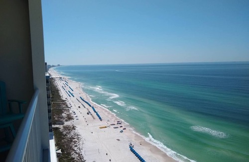 Long Beach Condo | Sweeping 200' high views of the Gulf and sunsets at the pristine Majestic resort