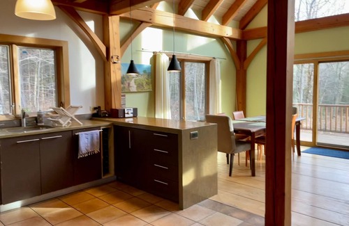Peru House | Swiss Chalet Style Timber frame Home In Berkshires With All Modern Conveniences