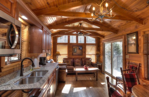 Gatlinburg Cabin | Sycamore: Cozy Cabin atop a Mountain Stream and only Minutes from Downtown Gatlinburg