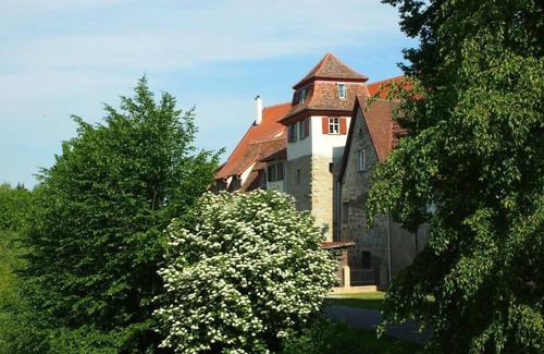 Oehringen Apartment | Türmerwohnung Apartment between old walls in a tower, elevator, wine fridge, modern renovations