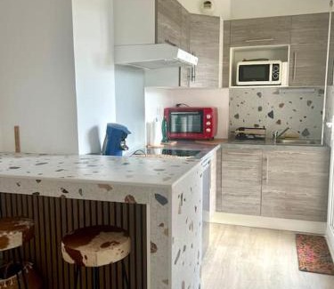 Centre Ville Apartment | T1 de standing à Port Boinot avec balcon