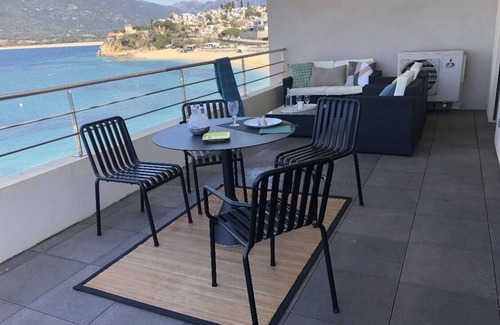 Propriano Apartment | T3 with large terrace on the beach in the city center