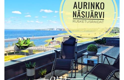 Tampere Apartment | TAMPERE PENTHOUSE-tasokas moderni kaupunki huoneisto huipulla -ISO JACUZZI omalla KATTOTERASSILLA - AURINKOTUOLIT ja Aurinko odottaa Sinua - huikea maisema- - 10 HLÖ - free parking