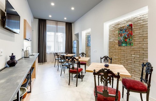 Vera House | Tbilisi Home,view on Gvinis karkhana Wine Factory