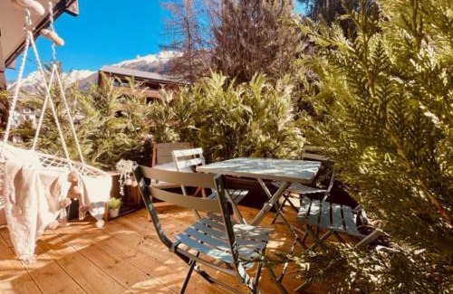 Chamonix City Centre Apartment | Terrasse vue Mont Blanc, centre Chamonix