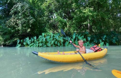 Fentress Other | Texas Creekside Safari Tent Glamping Perfect for Nature Retreats for Water Sports Enthusiasts