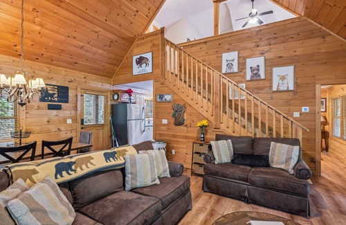 Gatlinburg Cabin | The Adventure Lodge Located in Black Bear Falls Resort with 3 King Suites!