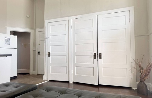 Evansville Apartment | The Harrison A/1BD/1BA Apt steps from Riverfront