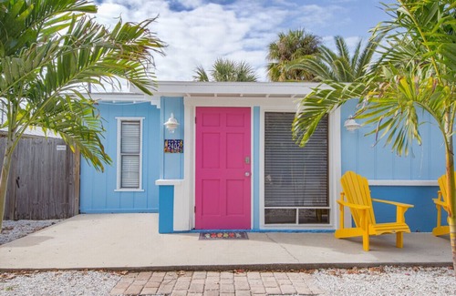 Indian Rocks Beach Cottage | The Seaside Cottages are located just across the street from Indian Rocks Beach!