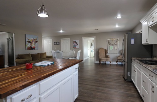 Ledbetter House | The Turquoise Door, short drive to Round Top, 5 private acres, Outdoor Firepit