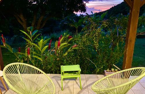 Riviere-Sens Apartment | Ti Kaz Houelmont, Vue jardin tropical, proche plage de Rivière-Sens