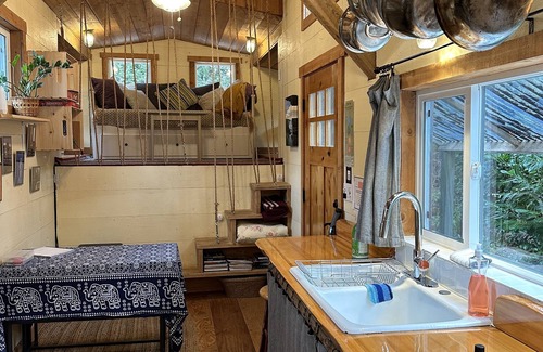 Gibsons House | Tiny home on working gourmet mushroom farm just minutes outside of Gibsons.