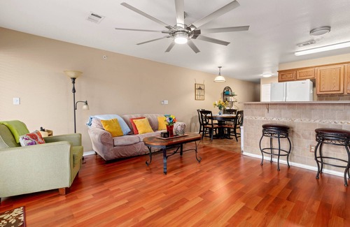 New Braunfels Condo | Tranquil Cozy Riverfront Condo | Guadalupe River Access | Pools & Hot Tubs | Walk to Schlitterbahn