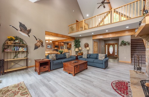 Thayerville House | Tranquil Lakefront w/Twin Hot Tubs & Dock