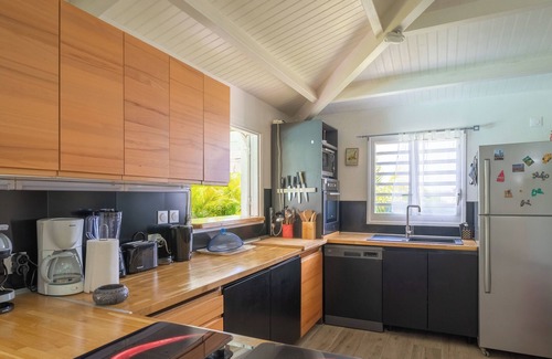 Anse-Bertrand Villa | Tropical escape in an authentic Creole villa with private saltwater pool.