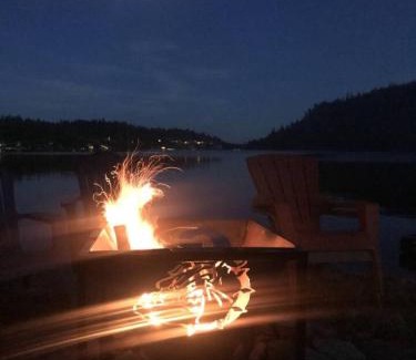 Rathdrum House | Twin Lakes Waterfront Retreat with Private Dock Fire Pit And Family Friendly Space