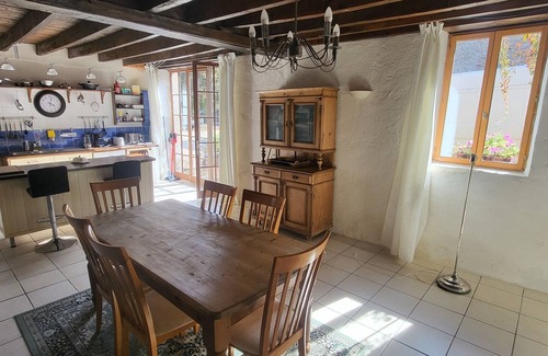 Bazoges-en-Pareds Cottage | Two gites located side by side in a medieval village with heated pool sleeps 7/8
