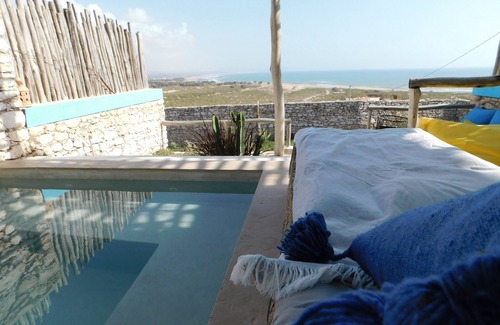Essaouira Cottage | Unique ocean view Blue cabin with private pool