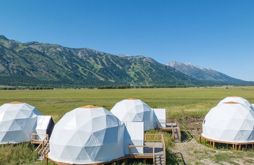 John Dodge Cabin | Unique Teton lodging in your very own Geodome. Experience the outdoors and reconnect with nature, people and place.