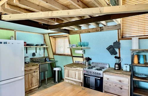 Wimberley Cabin | Unique Tilted Treehouse, Private Hot Tub, VIEW on acreage